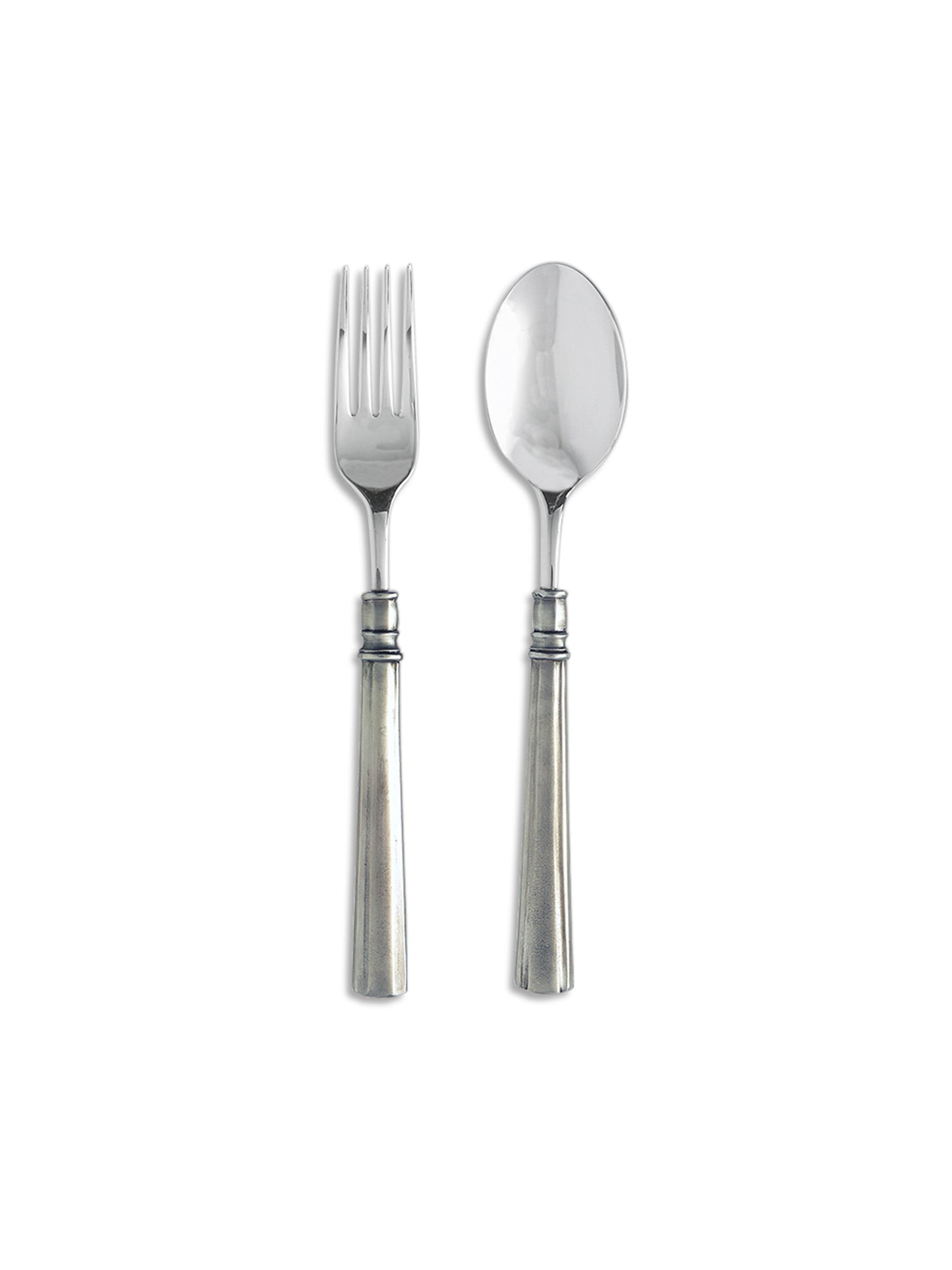 MATCH Pewter Lucia Serving Fork & Spoon Weston Table