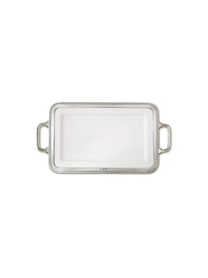  MATCH Pewter Luisa Rectangle Platter with Handle Weston Table 