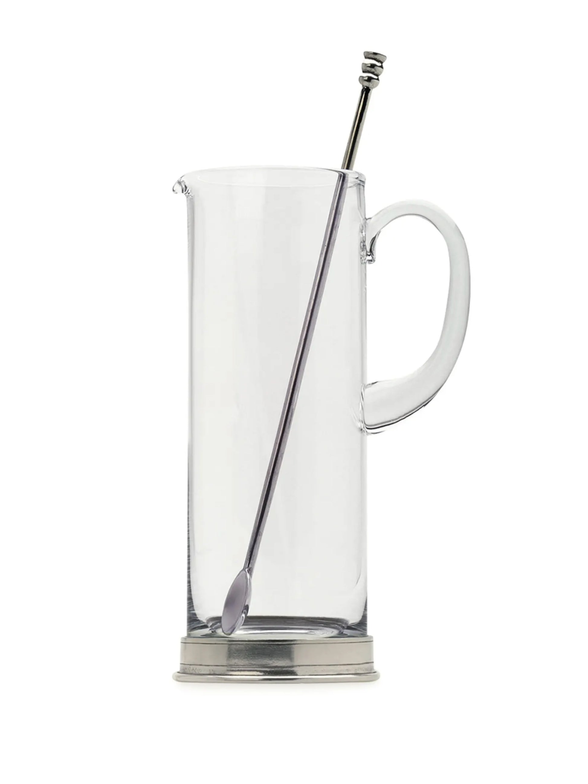 MATCH Pewter Glass Pitcher with Handle