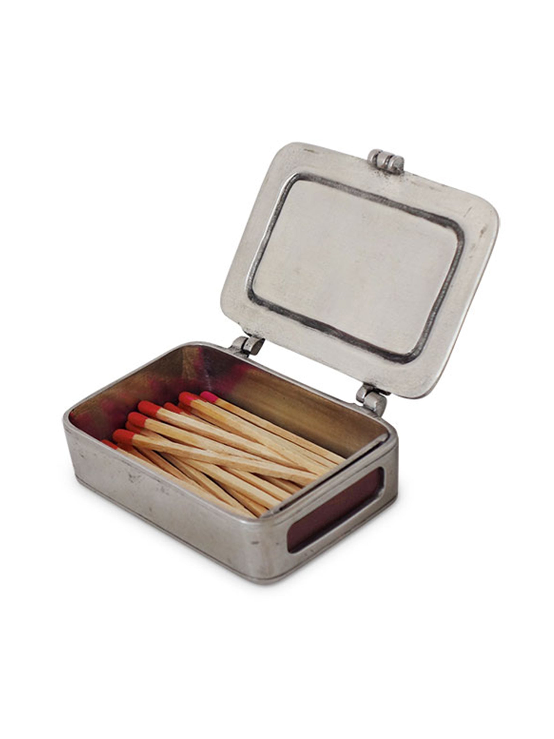 MATCH Pewter Matchbox with Striker & Matches Weston Table