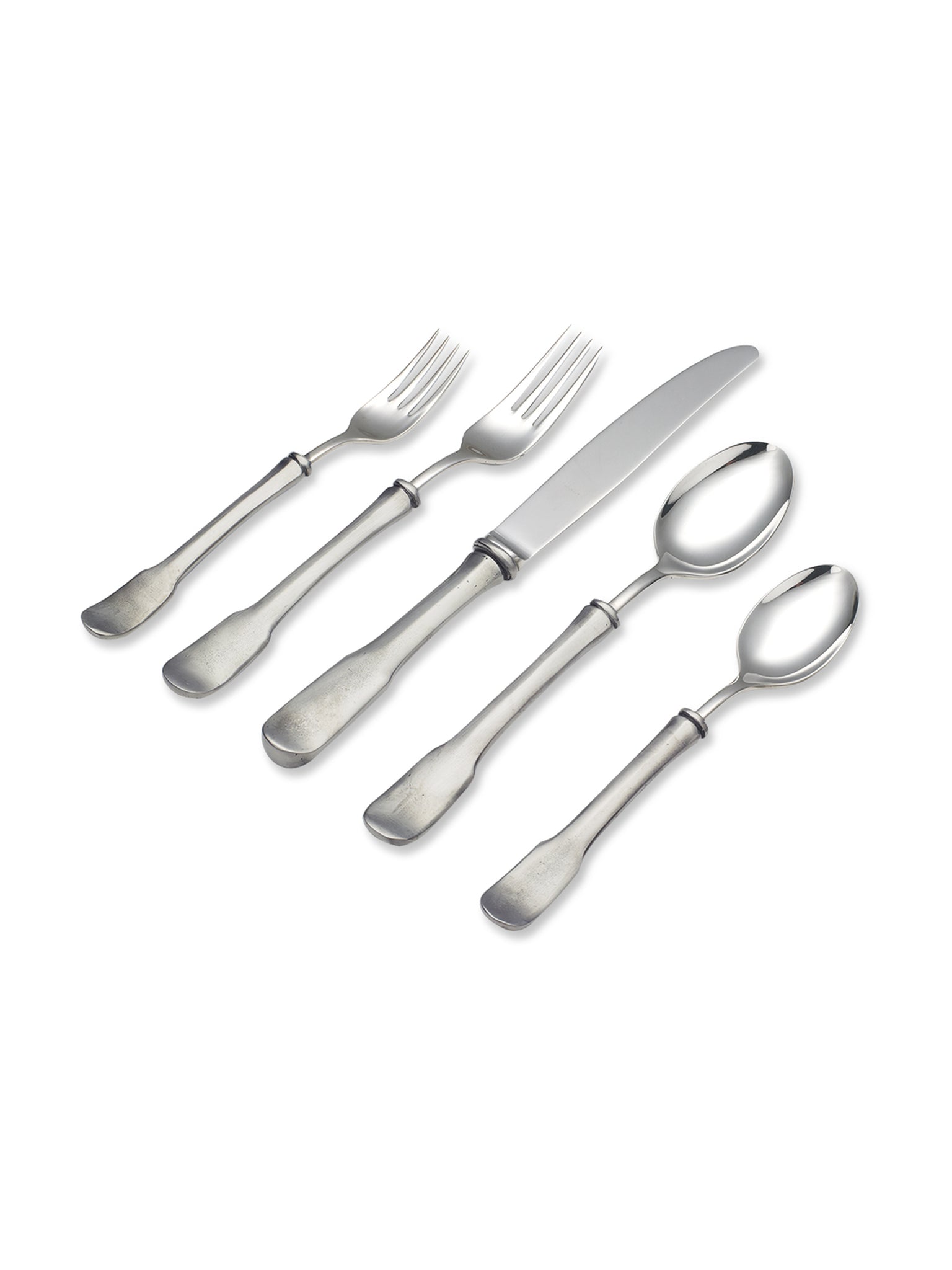 MATCH Pewter Olivia 5 Piece Place Setting Weston Table