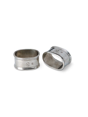  MATCH Pewter Oval Napkin Rings Weston Table 
