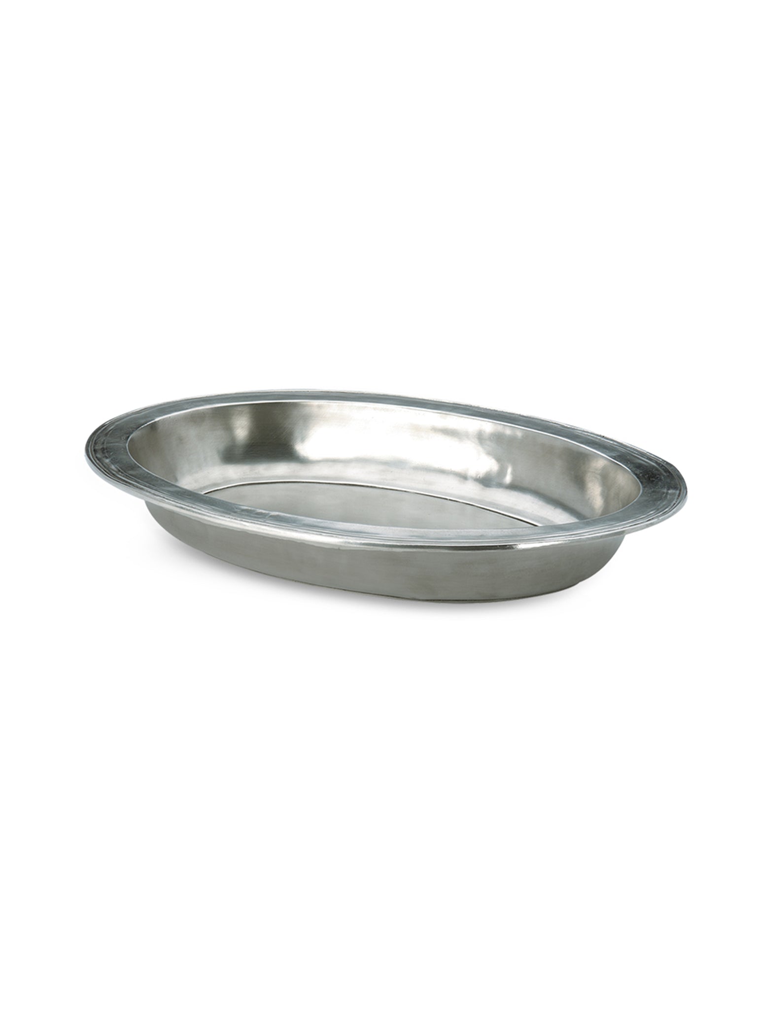 MATCH Pewter Oval Serving Bowl Large Weston Table