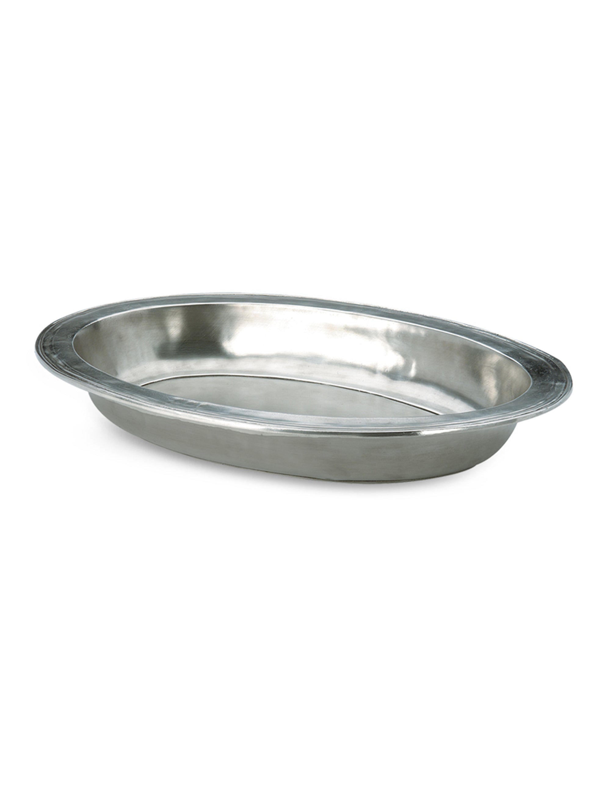 MATCH Pewter Oval Serving Bowl Weston Table