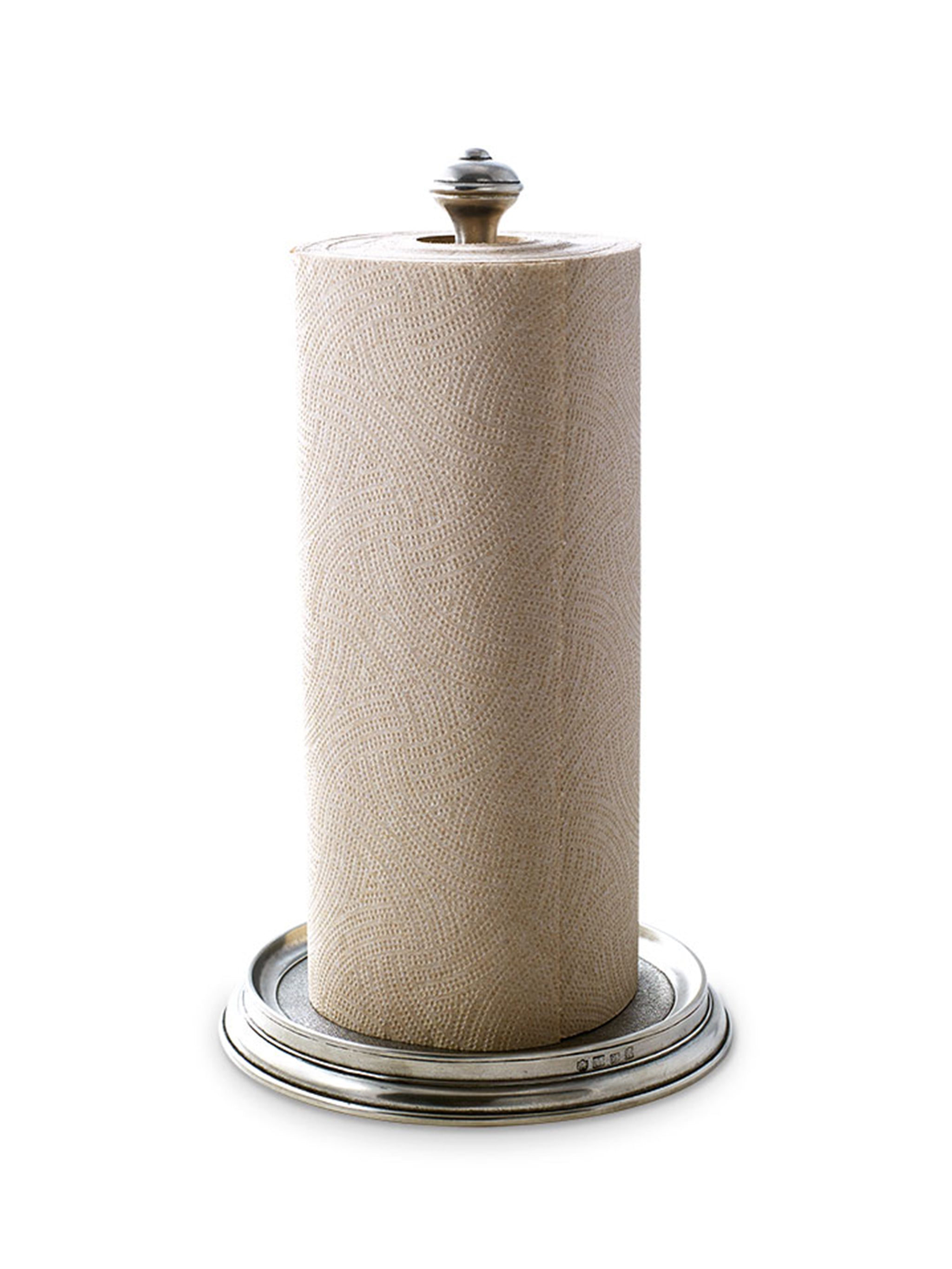 White Farmhouse Paper Towel Holder