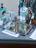 MATCH Pewter Rectangle Tray with Handles Weston Table