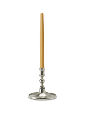  MATCH Pewter Round Based Candlestick with Rim Weston Table 