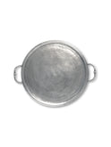 MATCH Pewter Round Tray with Handles Weston Table