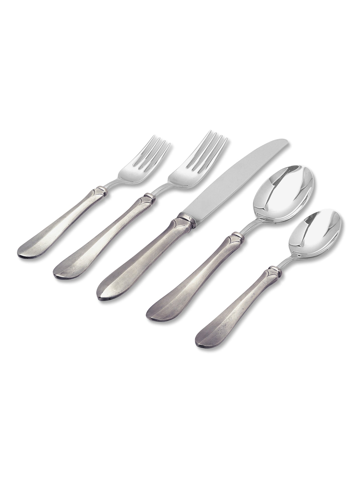 MATCH Pewter 5 Piece Place Setting Weston Table