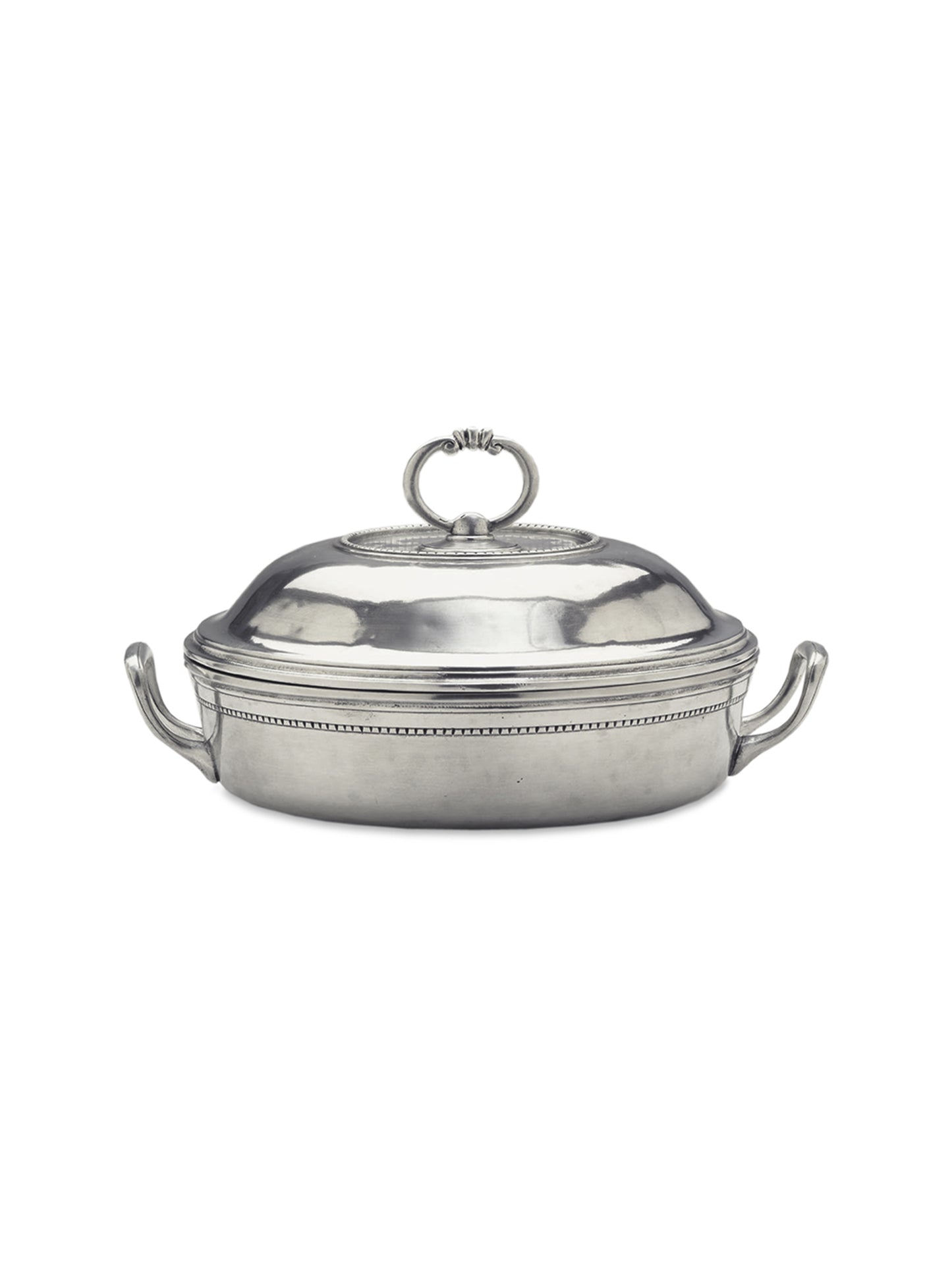 MATCH Pewter Toscana Round Pyrex Casserole Dish with Lid Weston Table