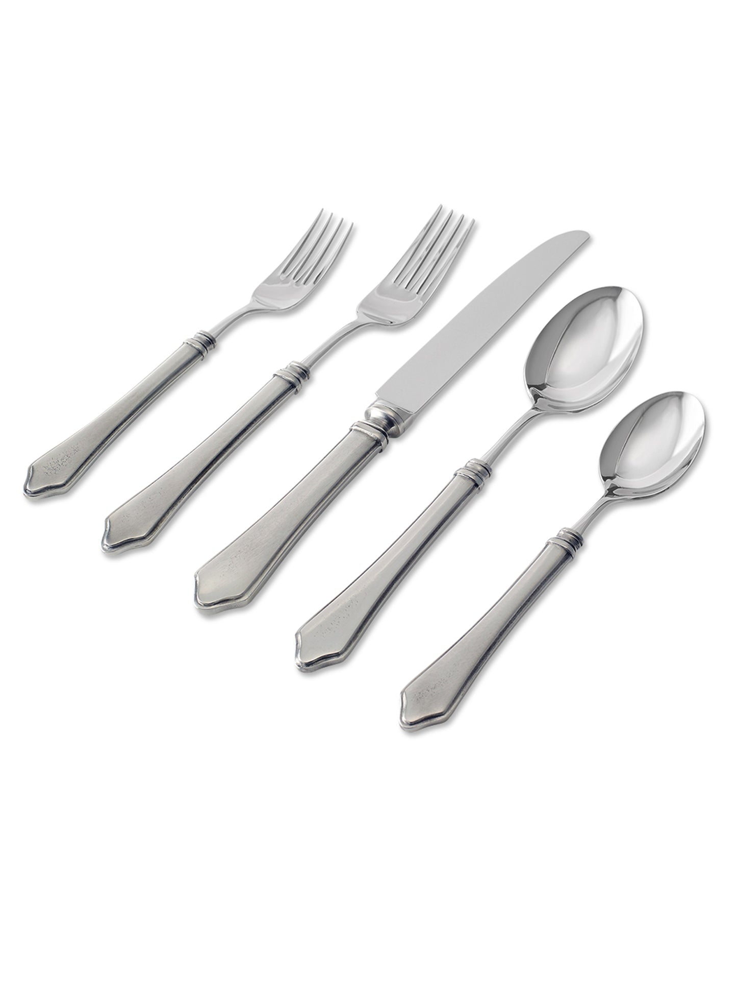 MATCH Pewter Violetta 5 Piece Place Setting Weston Table