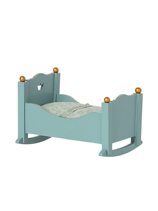 Maileg Baby Mouse Cradle Blue