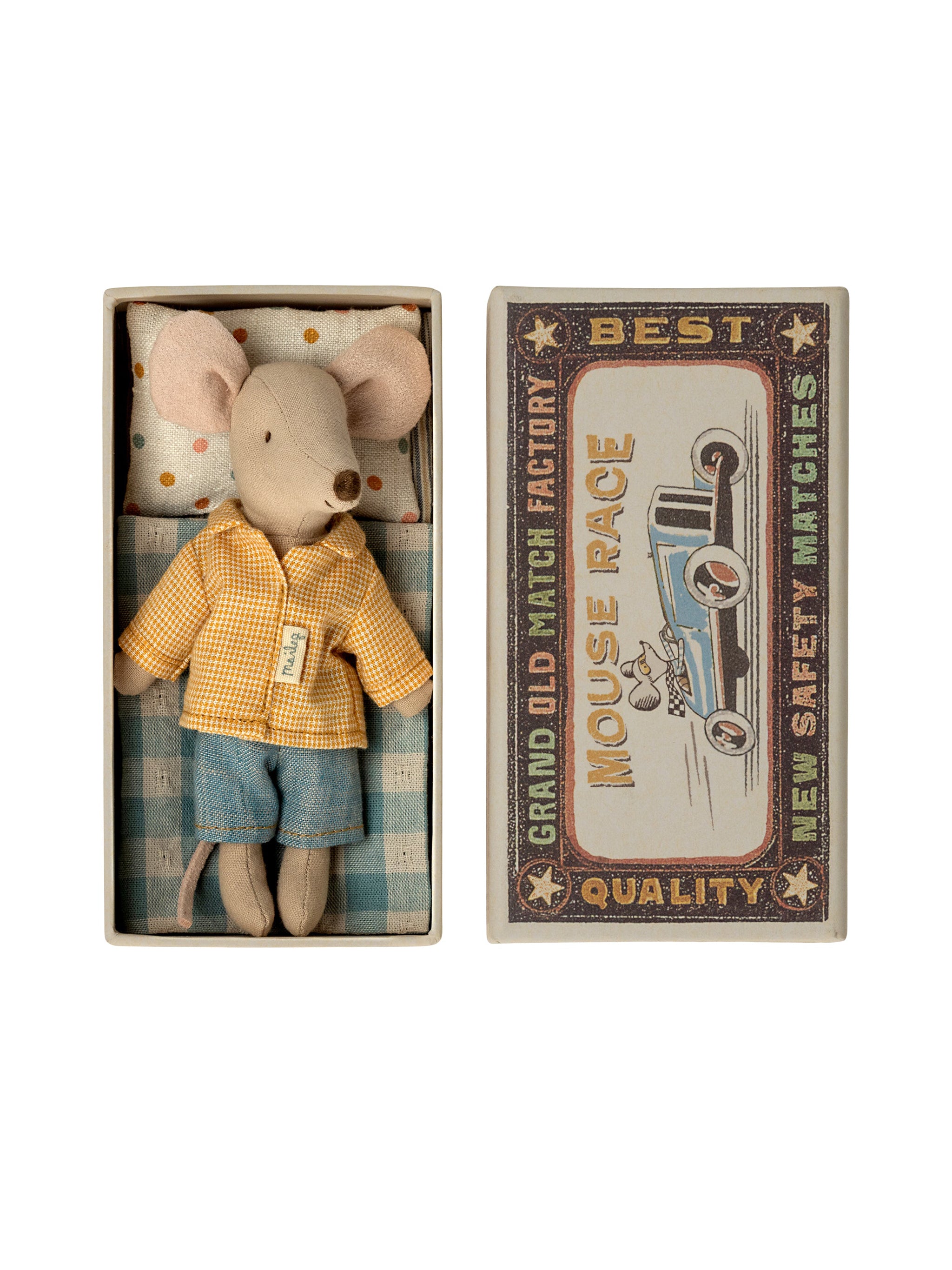 NEW Maileg Mouse shops Big Brother Mouse Matchbox