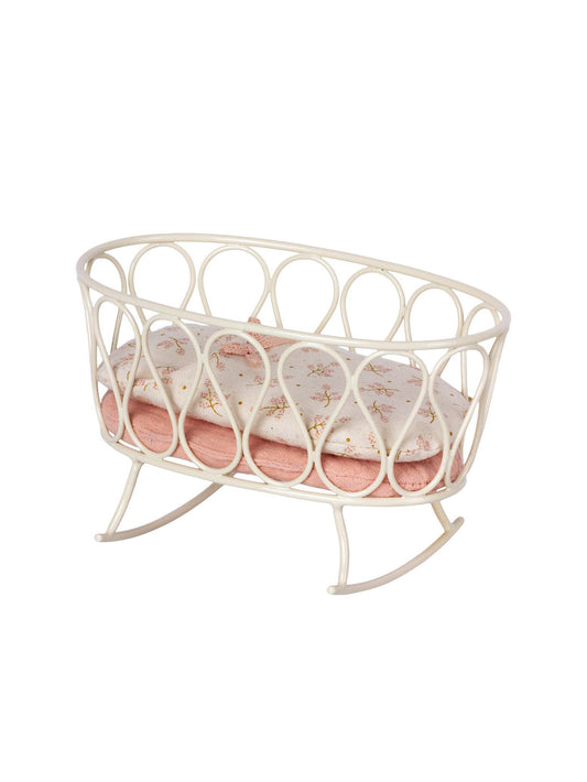 Maileg Cradle with Sleeping Bag Rose Weston Table