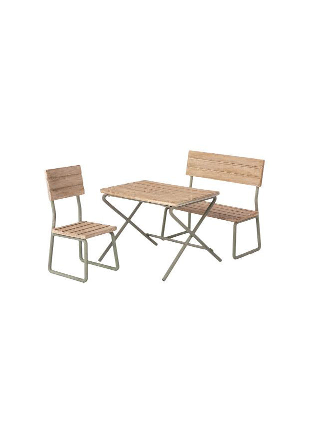 Maileg Garden Set Table with Chair and Bench Weston Table