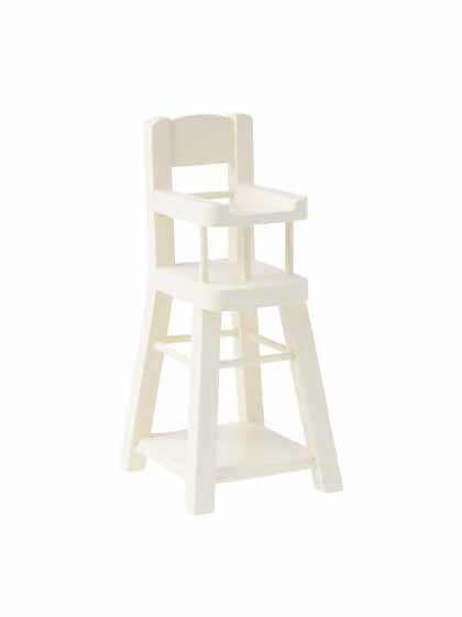 Maileg Micro High Chair White Weston Table