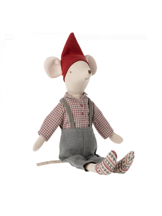 Maileg Medium Christmas Mouse Boy Weston Table