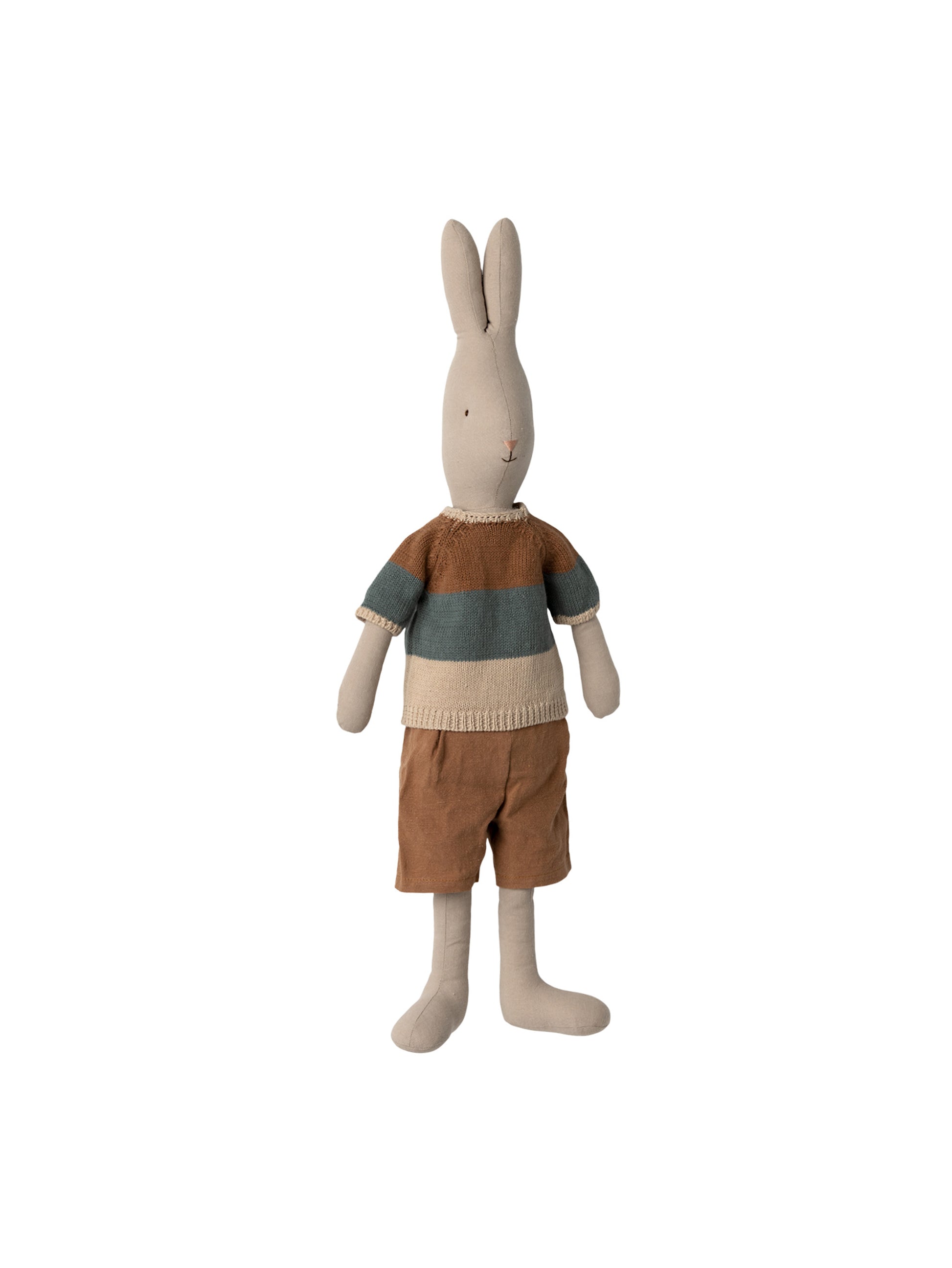 Maileg Rabbit Size 4 Classic Knitted Shirt and Shorts Weston Table