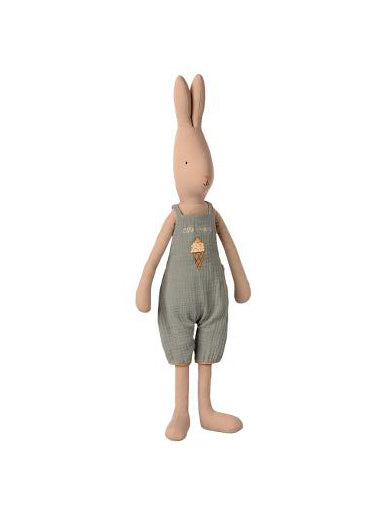 Maileg Rabbit Size 4 with Dusty Blue Overalls Weston Table