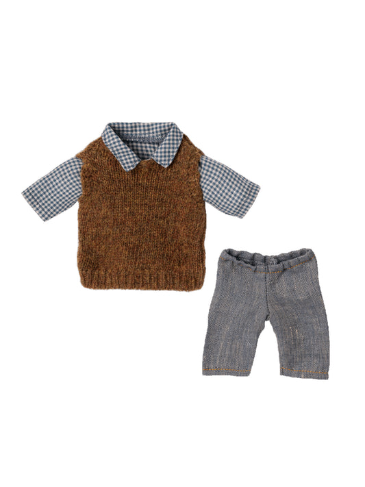 Maileg Shirt, Slipover and Pants for Teddy Dad Weston Table