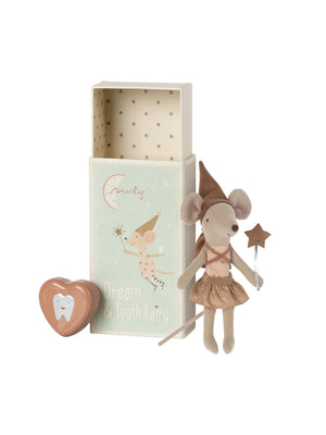 Maileg Tooth Fairy Mouse in Matchbox Rose Weston Table 