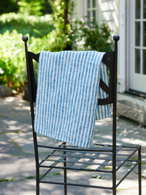  Malibu Stripe Linen Hand Towel Weston Table 