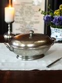 MATCH Pewter Footed Oval Tureen with Handles Weston Table