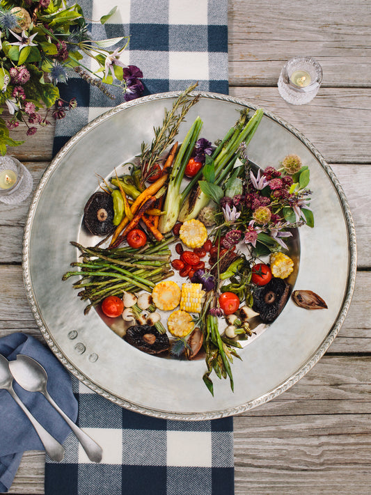 MATCH Pewter Garda Platter Weston Table