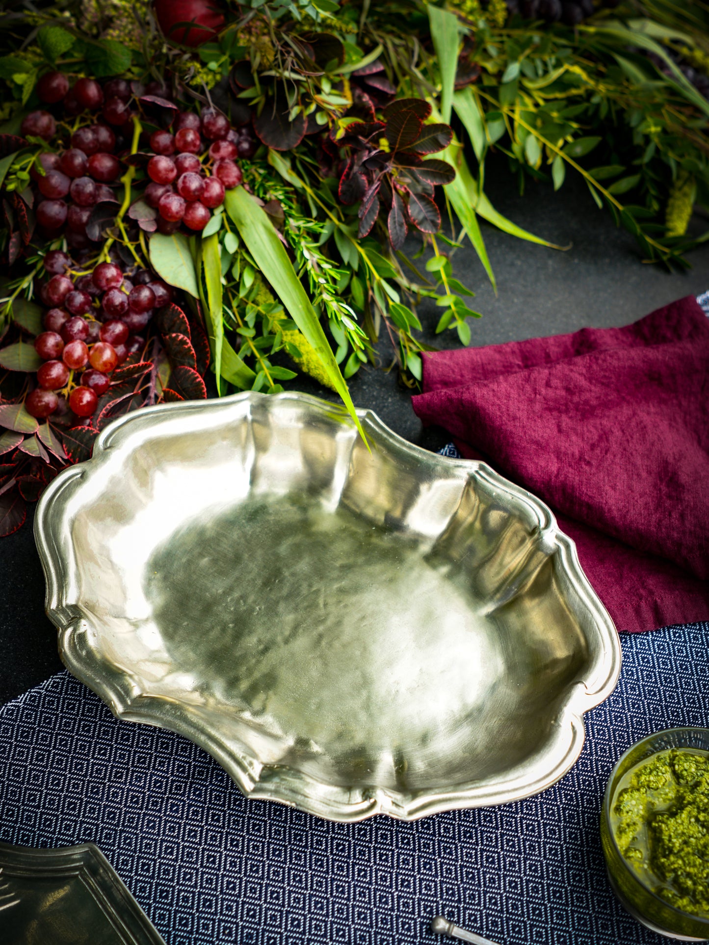 MATCH Pewter Queen Anne Oval Bowl Weston Table