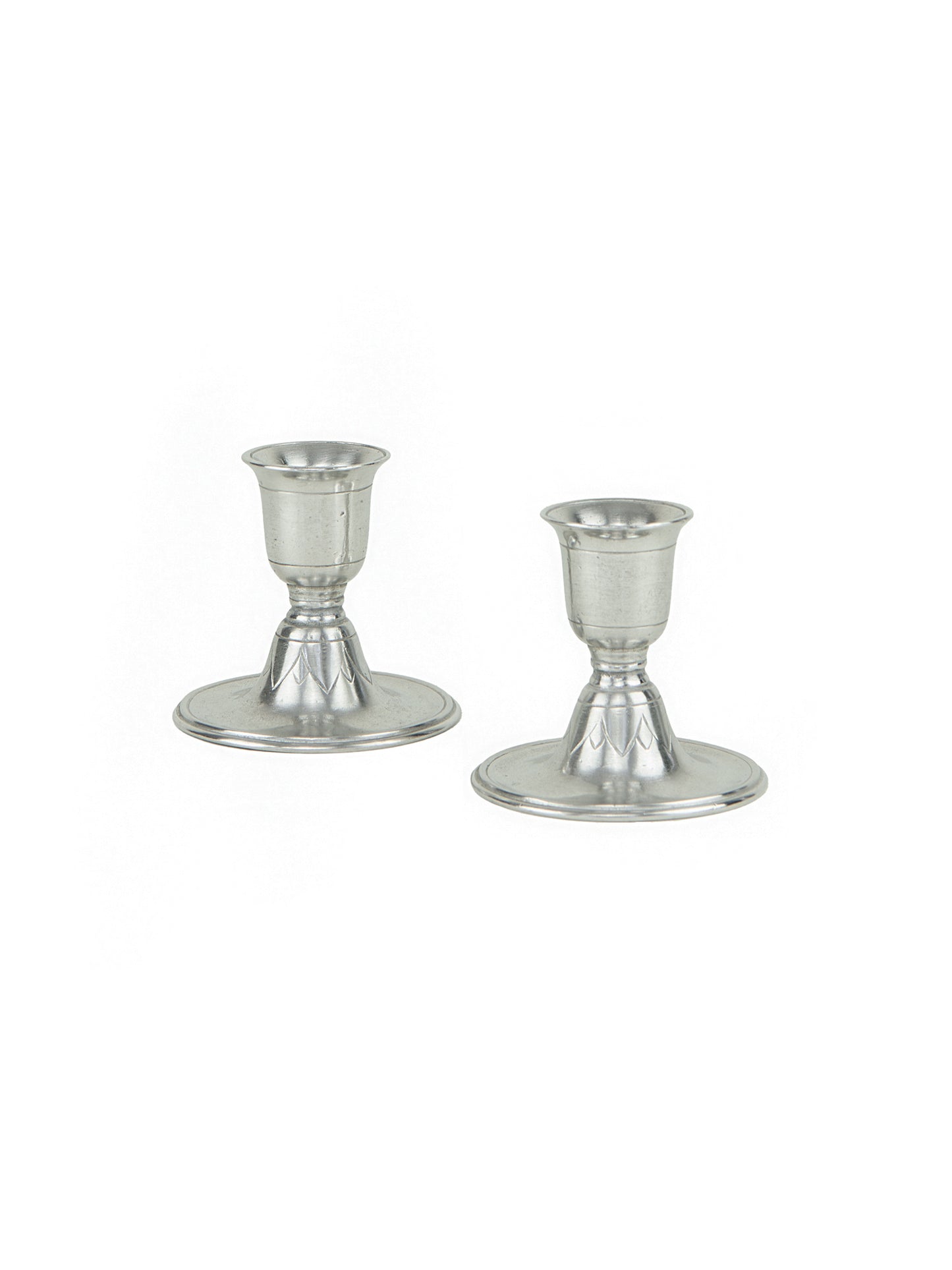 MATCH Pewter Short Candlestick Pair Weston Table
