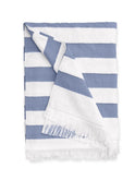 Matouk Amado Beach Towel Navy Weston Table