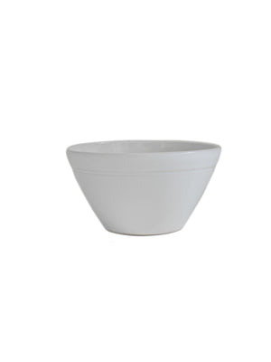  McQueen Pottery Milk White V Shaped Bowl 