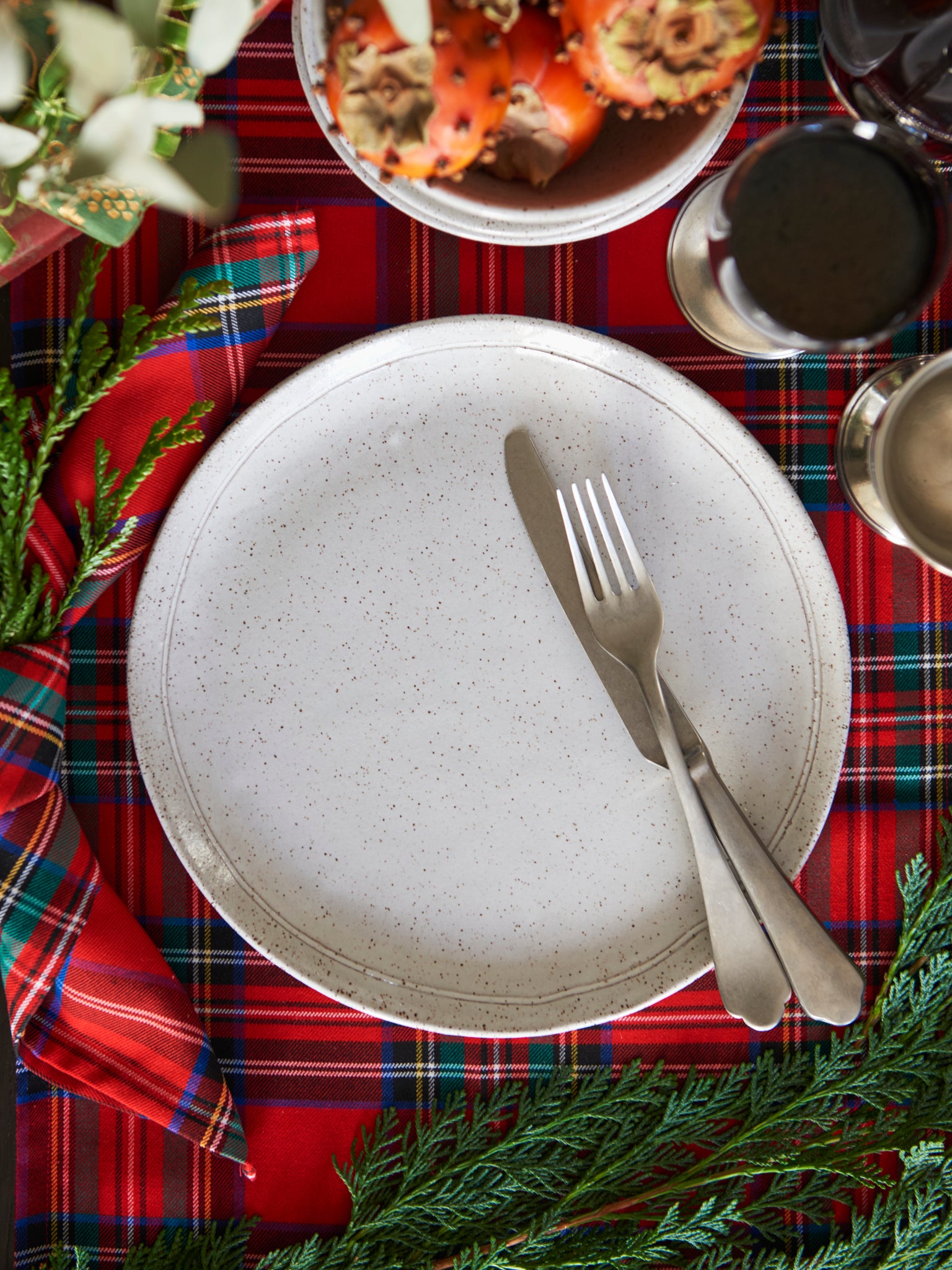 McQueen Pottery Speckled Dinner Plate