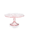 Mosser Glass Rose Thistle Cake Plate Weston Table