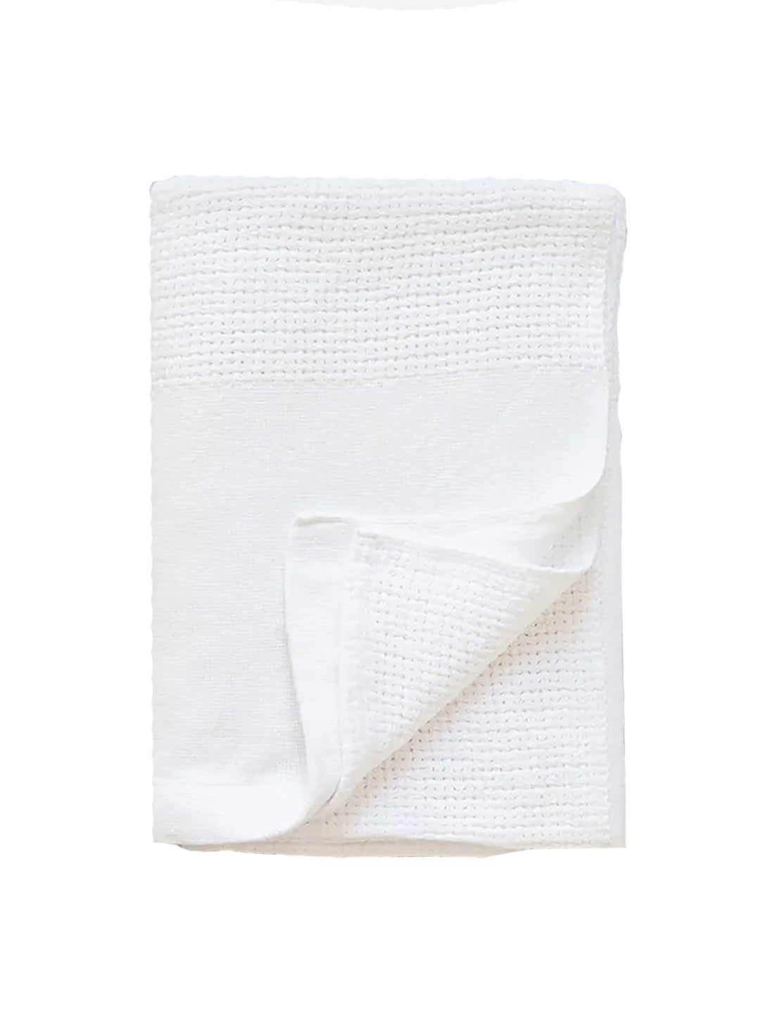 Mungo Organic Cellular Cotton Baby Blanket White Weston Table