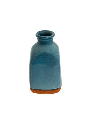  New York Stoneware Bud Vase Blue Weston Table 