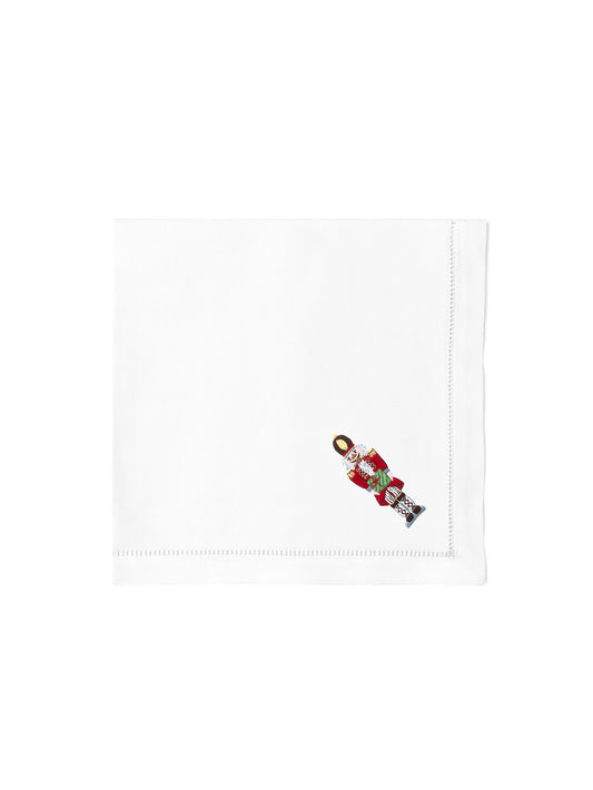 Embroidered Nutcracker Dinner Napkins