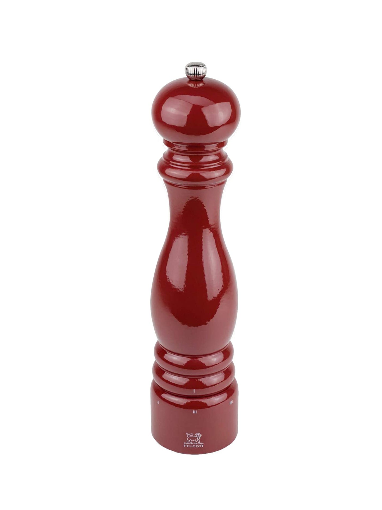 Peugeot Paris U'Select Red Lacquer Salt and Pepper Mills 12 Inch Weston Table