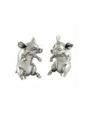 Pewter Pigs Salt and Pepper Shakers Weston Table