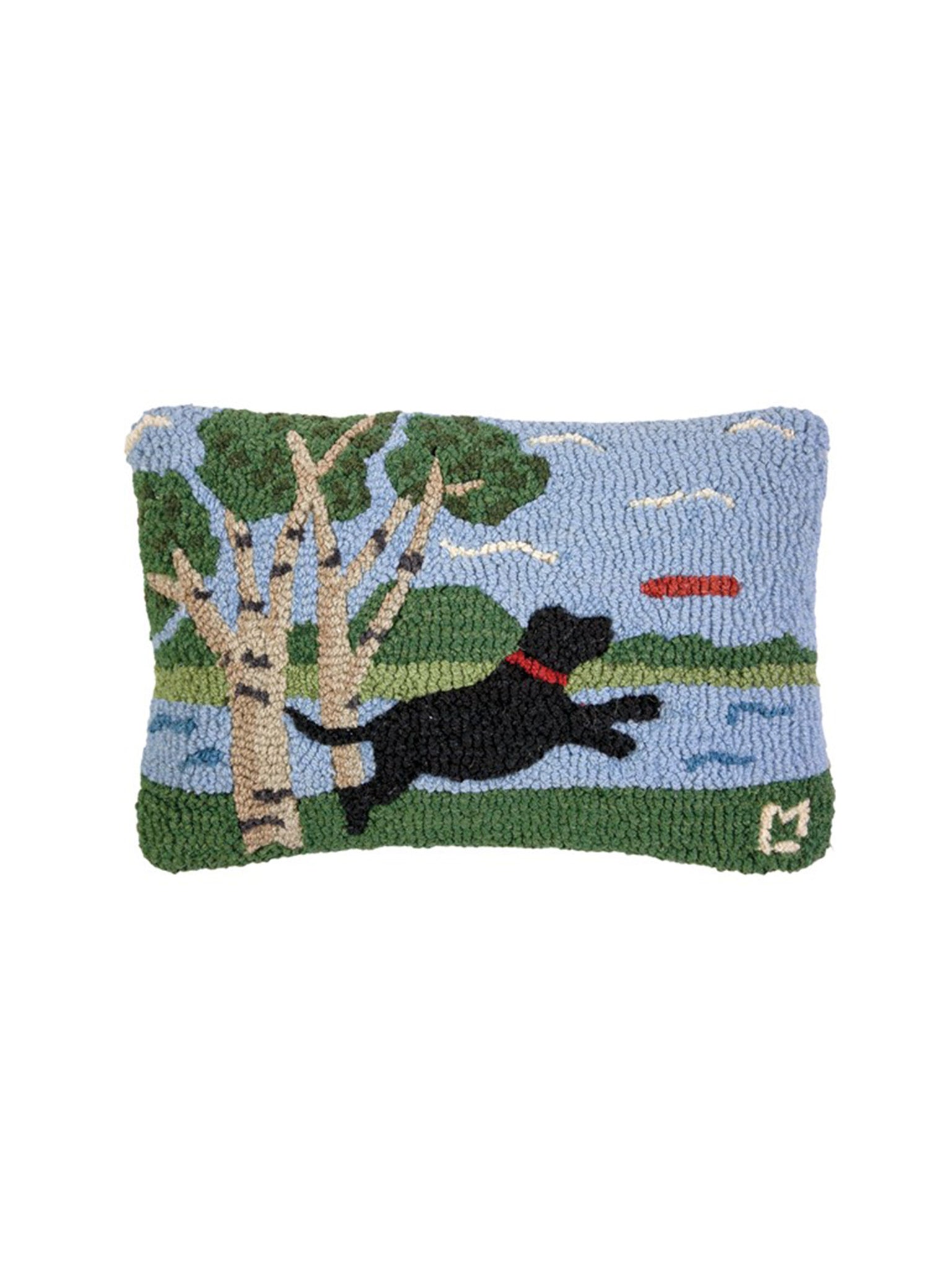 Play Day at the Park Hooked Wool Pillow Weston Table