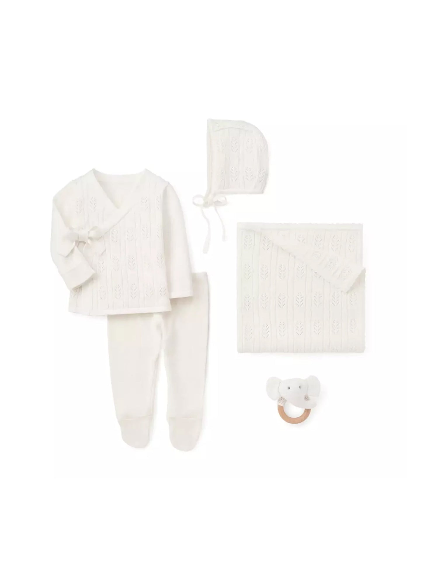 Pointelle Organic Layette Set Weston Table