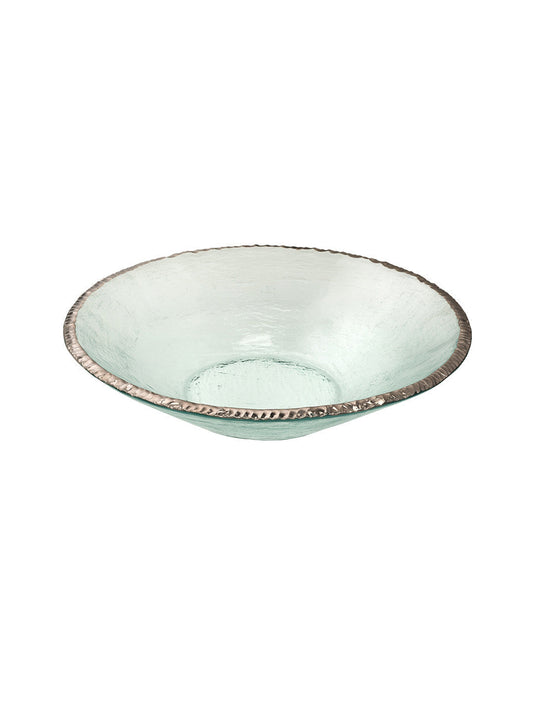 Platinum Rimmed Round Bowl Weston Table