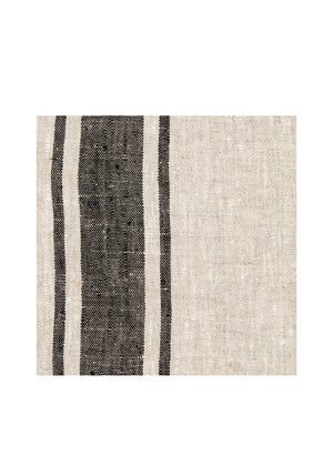  Provence Linen Collection Flax and Black Stripe Weston Table 