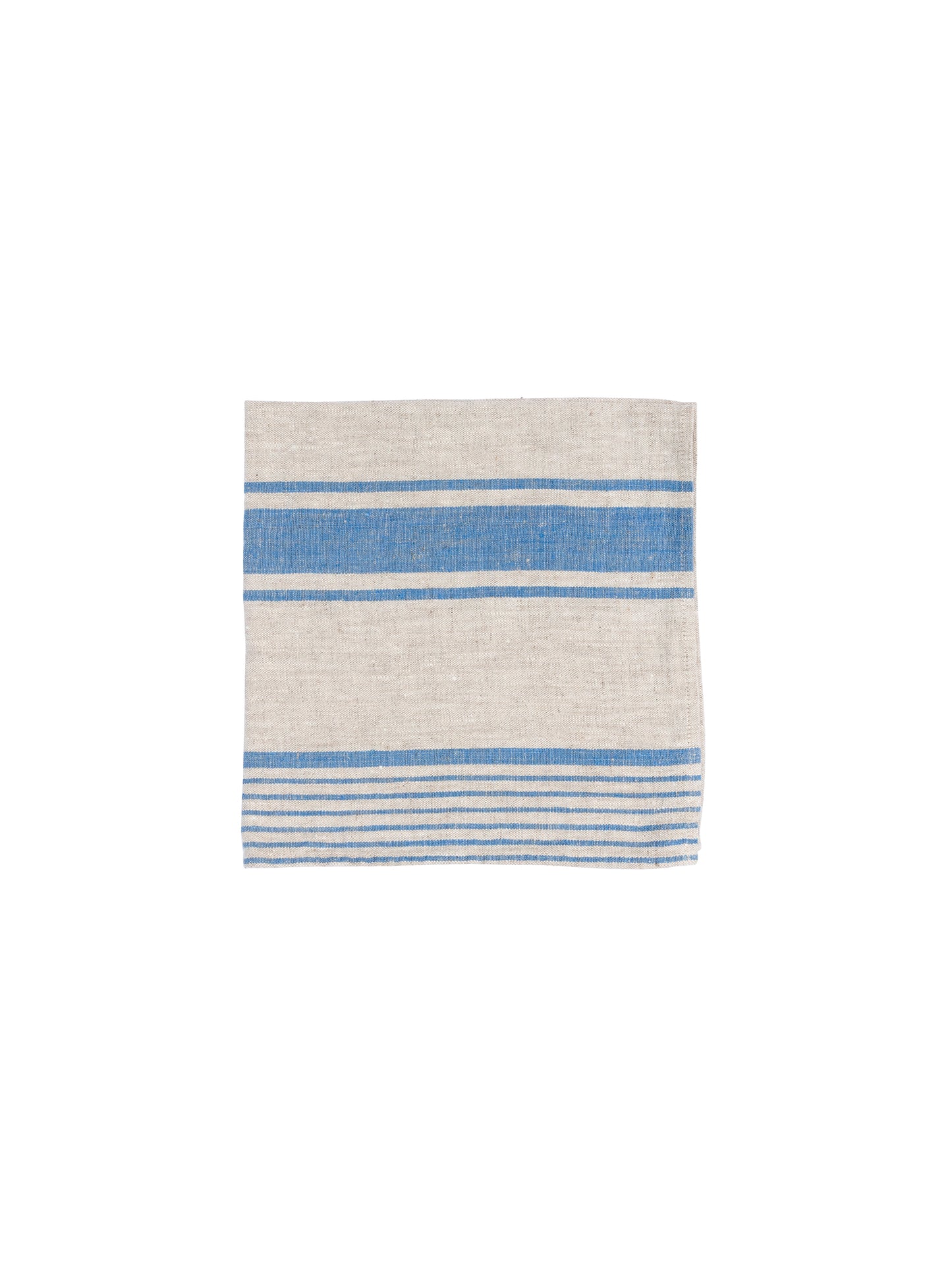 Provence Linen Collection Flax and Blue Stripe Weston Table
