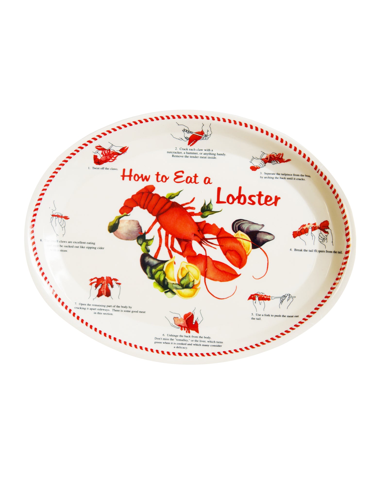 Retro How to Eat a Lobster Tray Weston Table