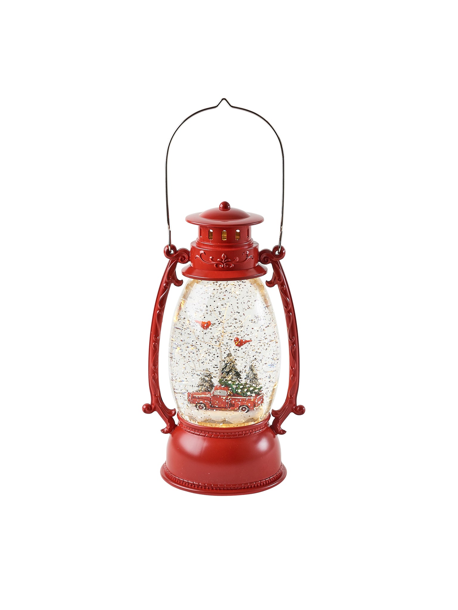 Retro Red Holiday Lantern Weston Table