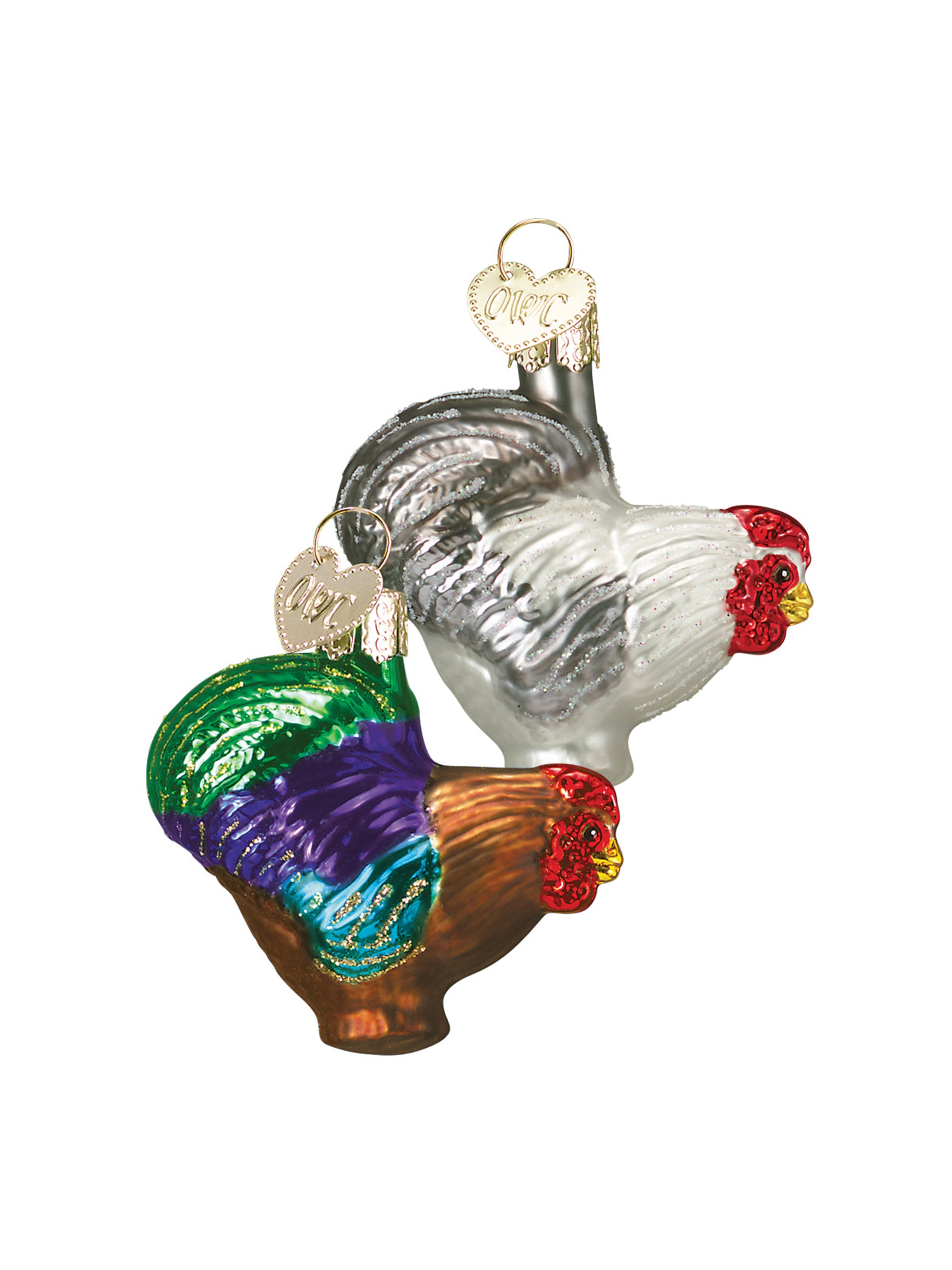 Rooster Ornaments Assorted Miniature Roosters Weston Table
