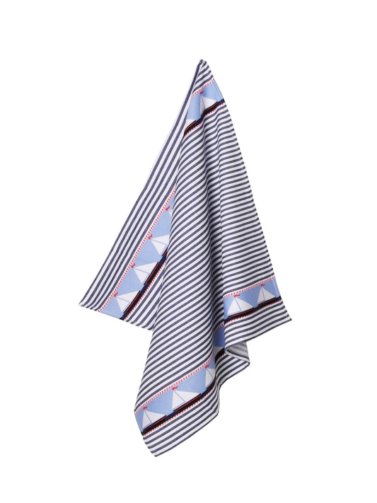 Sailboat Jacquard Kitchen Towel Weston Table