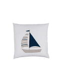 Sailboat Linen Throw Pillow Weston Table