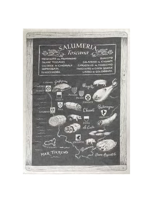 Salumeria Kitchen Towel Black Weston Table